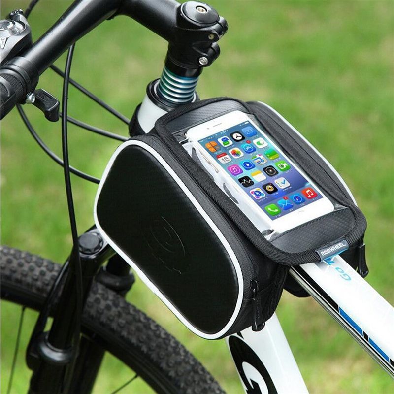 NEW Bike Bicycle Handlebar Bag Front Frame Tube Pouch MTB Cycling Phone Holder