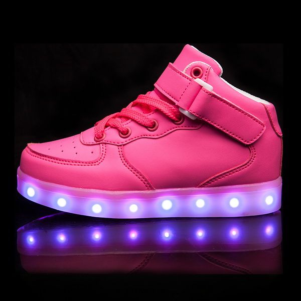 de lámpara para hombres y mujeres, tableros de colores que emiten luz, zapatos deportivos fluorescentes,
