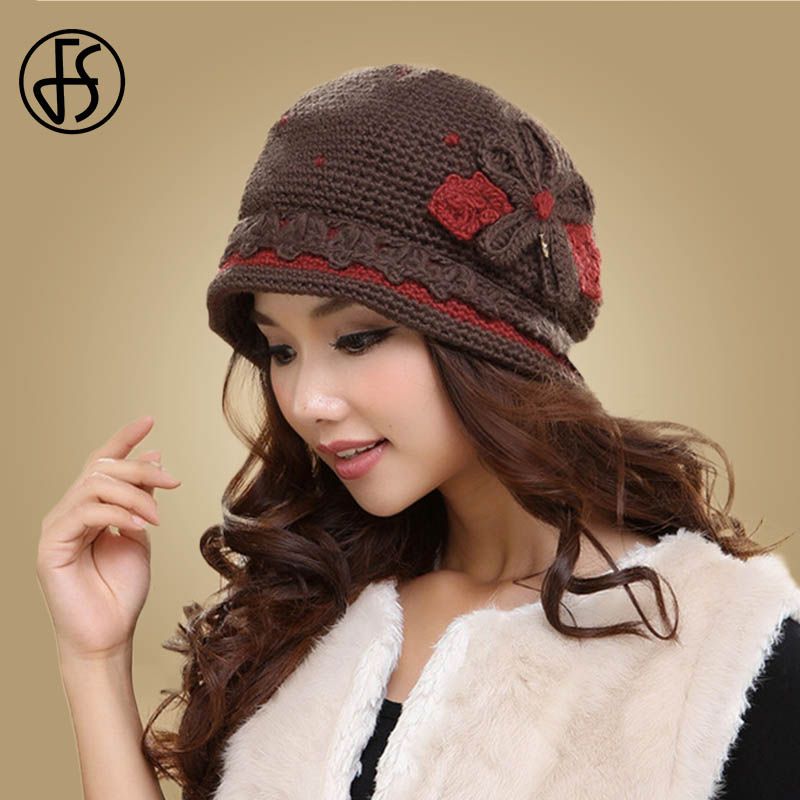 hand knitted ladies hats