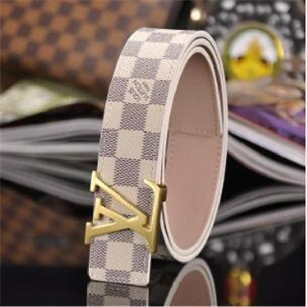 moda para hombre Cinturones de diseño a cuadros de la correa la