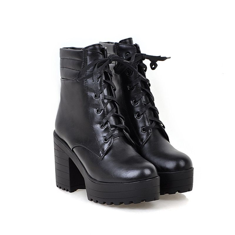 ladies black block heel boots