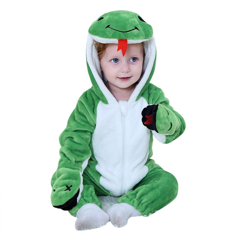 Embutido Componer ángulo 2019 nuevo bebé traje de serpiente verde Cosplay Kigurumi mamelucos de animales de dibujos animados mono Embutido Componer ángulo 2019 nuevo bebé traje de serpiente verde Cosplay Kigurumi mamelucos de animales de dibujos animados mono