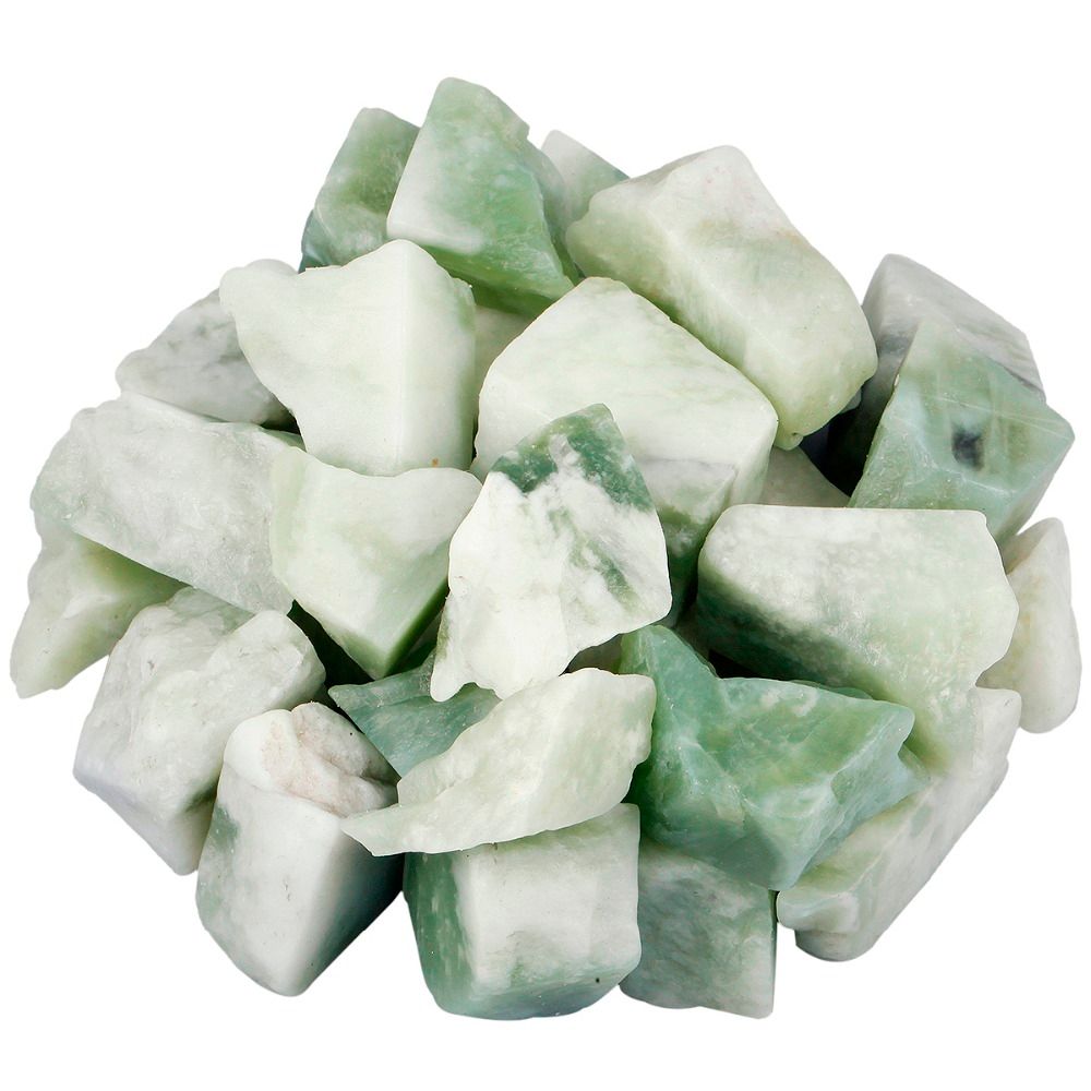 2021 TUMBEELLUWA 1lb 460g Xiuyan Jade Raw Rough Stones For Tumbling