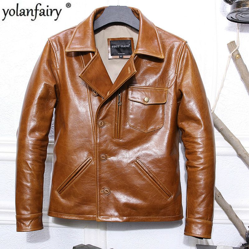 jaqueta de couro vintage