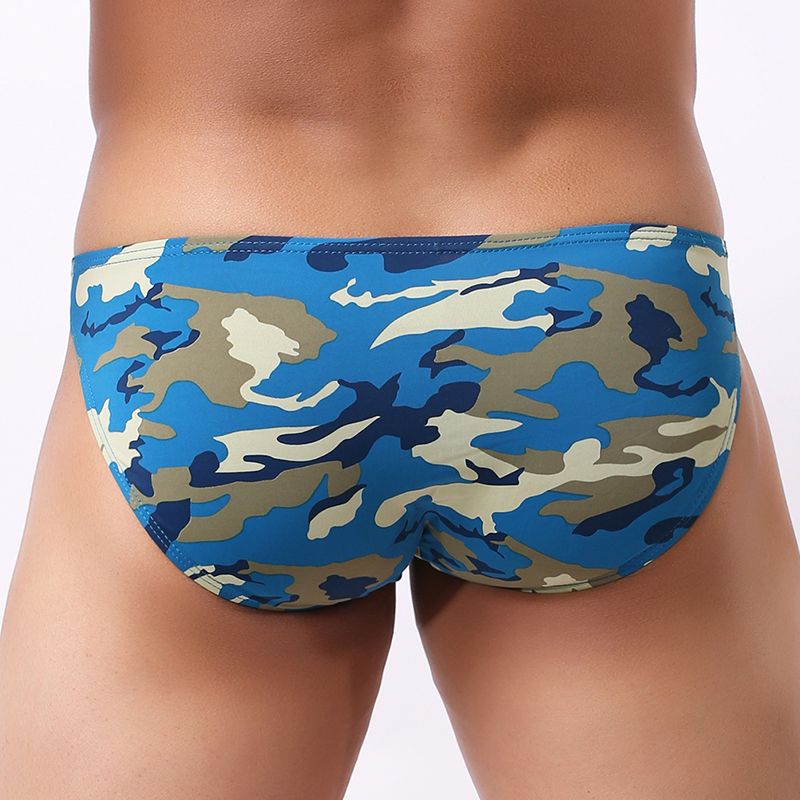 1/4Pcs Men Striped Gauze Sheer Boxer Underwear Briefs Underpant Trunks Beachwear 