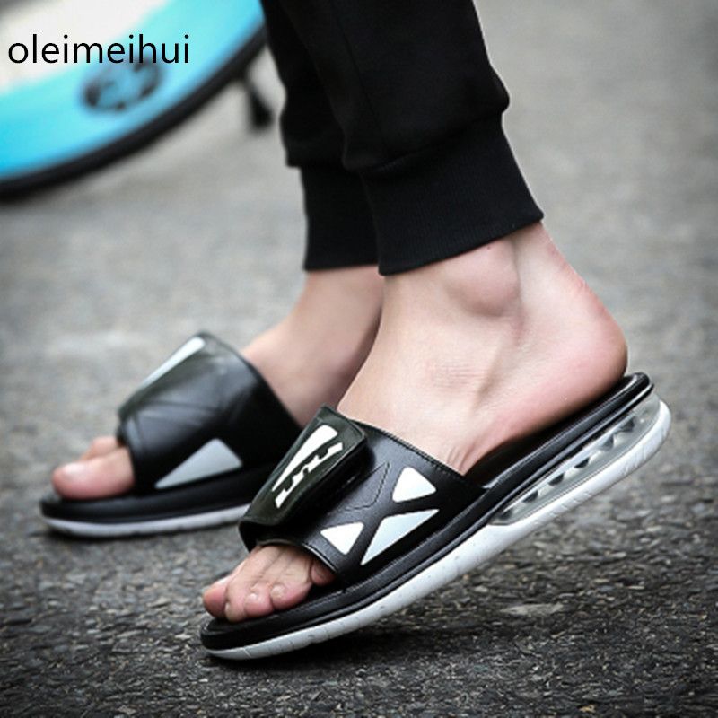 mens slides with cushion