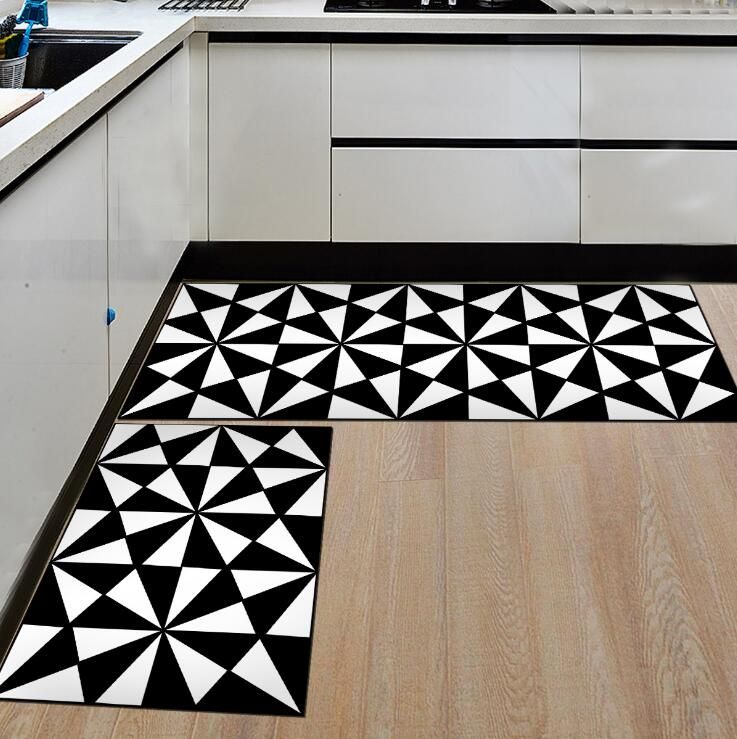 Long Kitchen Mat Bath Carpet Floor, Modern Kitchen Rug