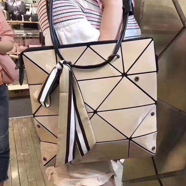 Women Japan Style Handbag Geometric Laser Lingge Messager Shoulder Bucket Bag US