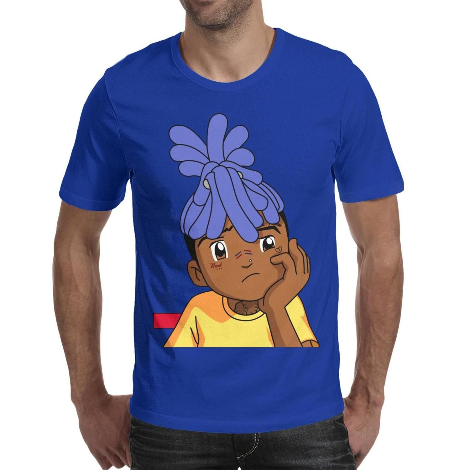 Mens design printing XXXTentacion Cartoon yellow t shirt printing funny cool make a champion shirts hip Mens design printing XXXTentacion Cartoon yellow t shirt printing funny cool make a champion shirts hip