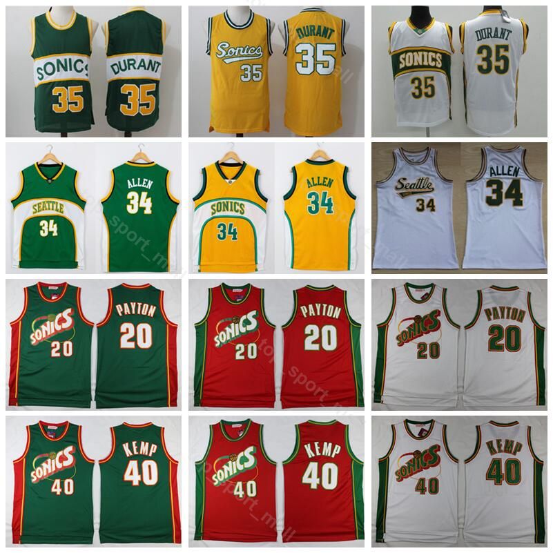 kevin durant white sonics jersey