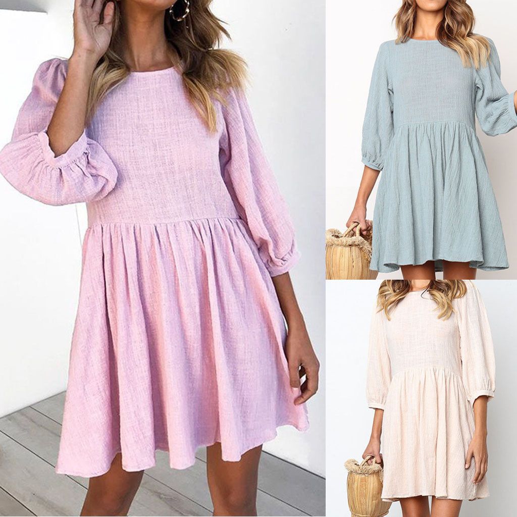 solid color spring dresses