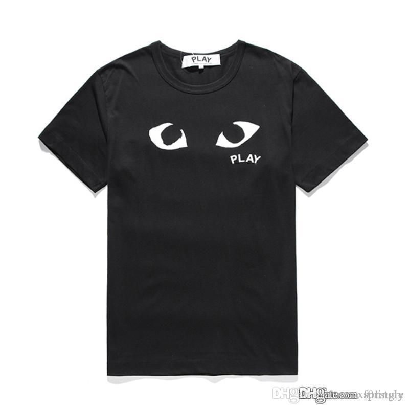 cdg black shirt gold heart