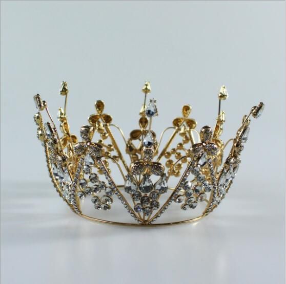 E A Baroque Wedding Bridal Crowns Headdress Luxury Rhinestone