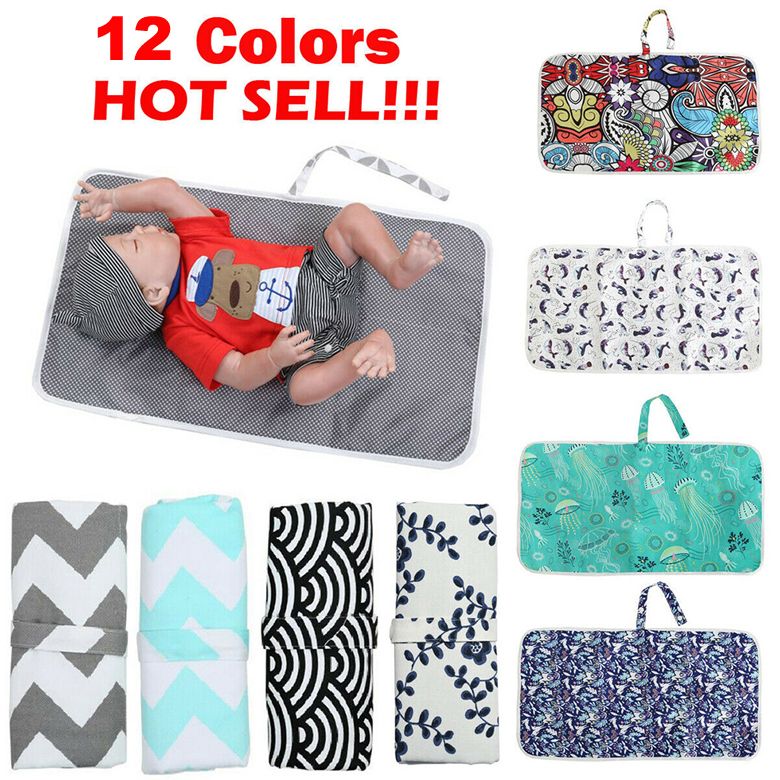2020 Travel Diaper Baby Changed Mat Waterproof Floor Mat Baby Nappy
