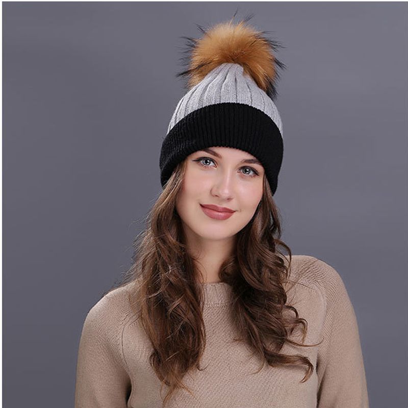 mens slouchy bobble hat