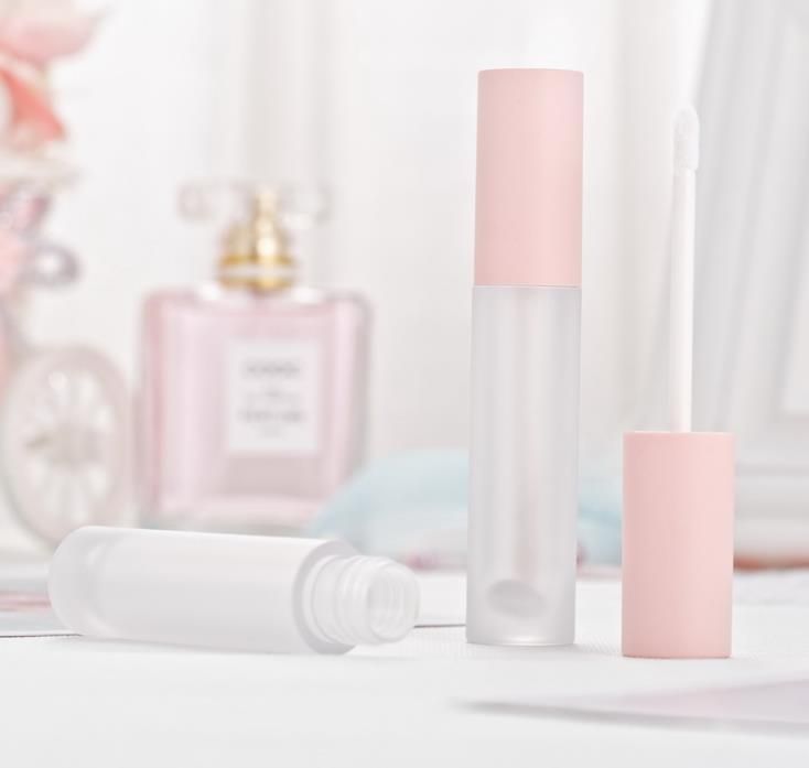 2020 DIY Pink Lip Gloss Containers Empty Frosted Lip Glaze Tube Mini