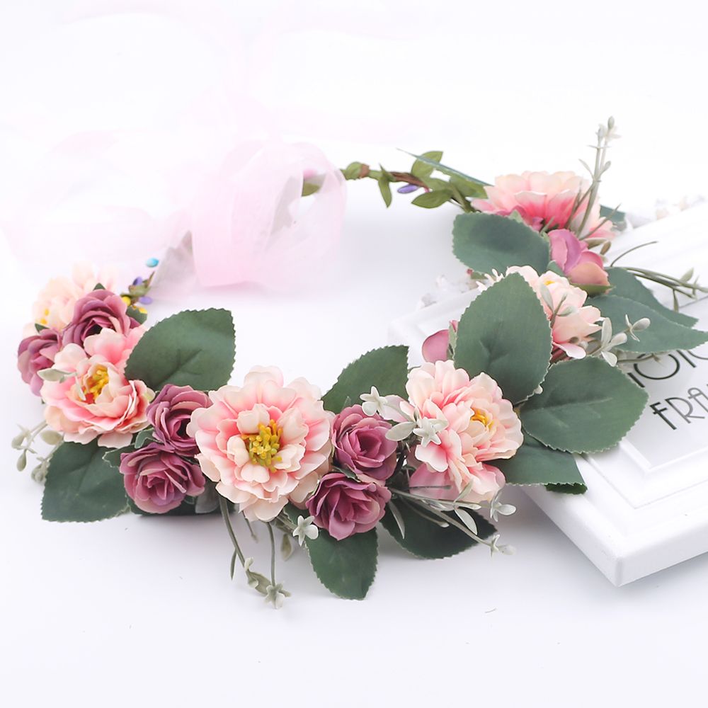 Rustic Bridesmaid Hair Flower Headbands Wedding Hair Accessories