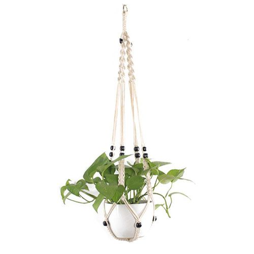 2019 Macrame Plant Hanger Hook Pot Holder Handmade 100 Cotton Cord Plant Hanger Hanging Basket Holder Simple From Rlove 14 08 Dhgate Com