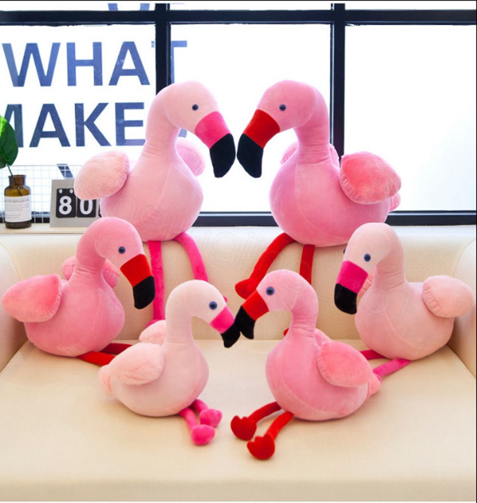 pink flamingo plush toy