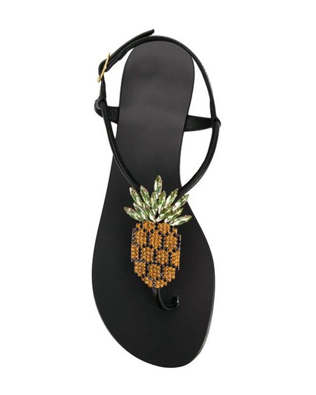 pineapple flip flops