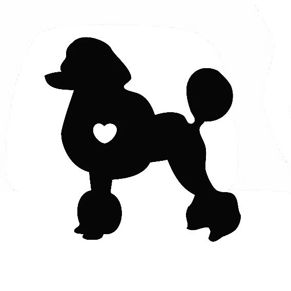 Compre 12 11 Cm Amo Caniche Animal Vinilo Trato Divertido Etiqueta Engomada Del Coche De Dibujos Animados Negro Plata Ca1031 A 0 61 Del Zhangchao1 Es Dhgate Com