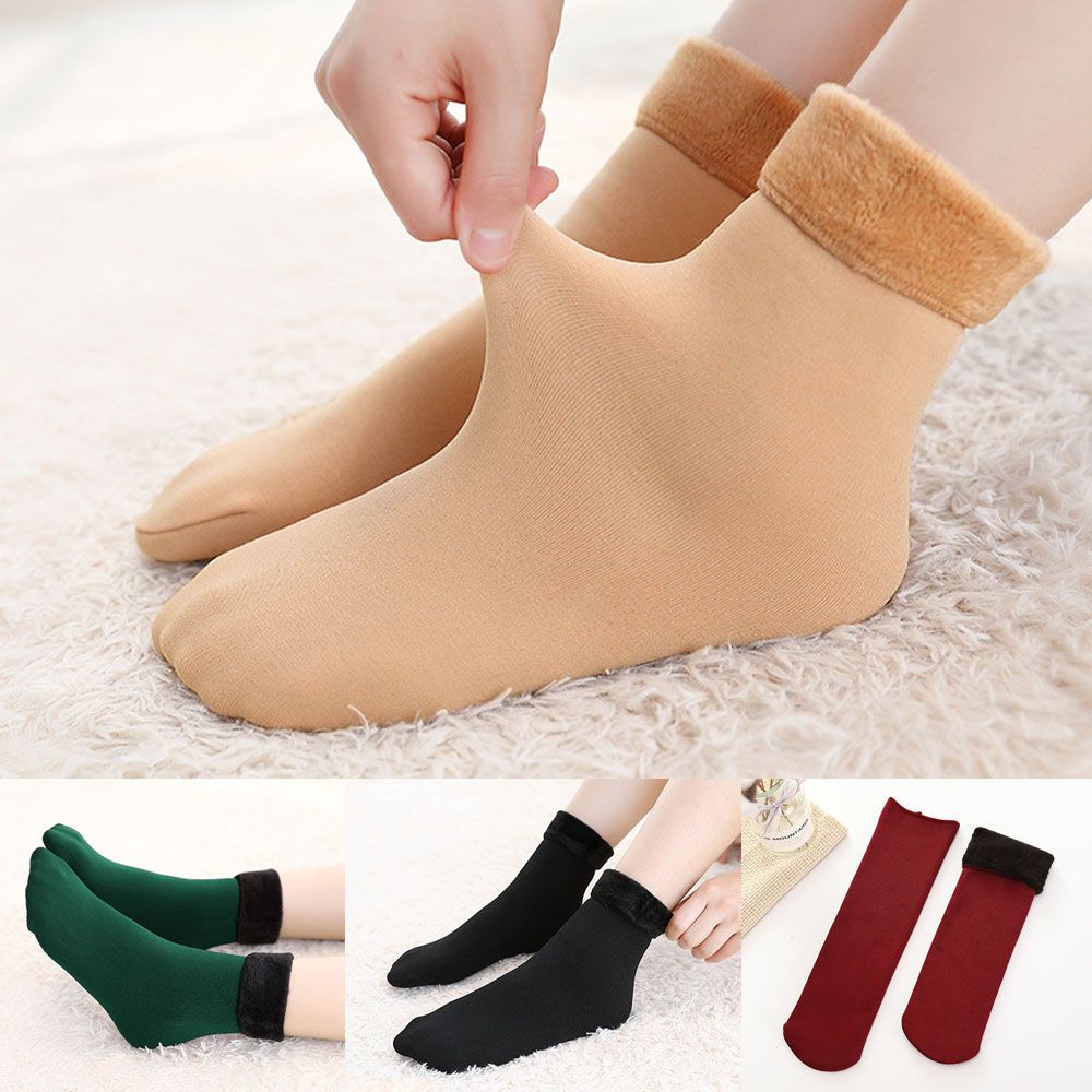 Winter Warm Thicken Socks Women Snow Boots Thermal Socks Women Velvet Sleep S