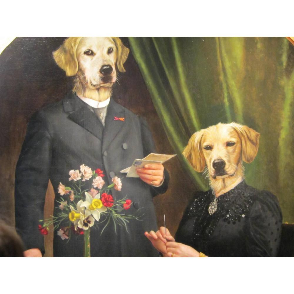 personalized dog canvas