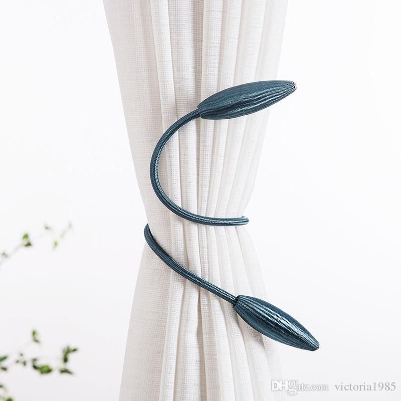2019 Wholesale Pair Curtain Tiebacks Plush Alloy Hanging Belts