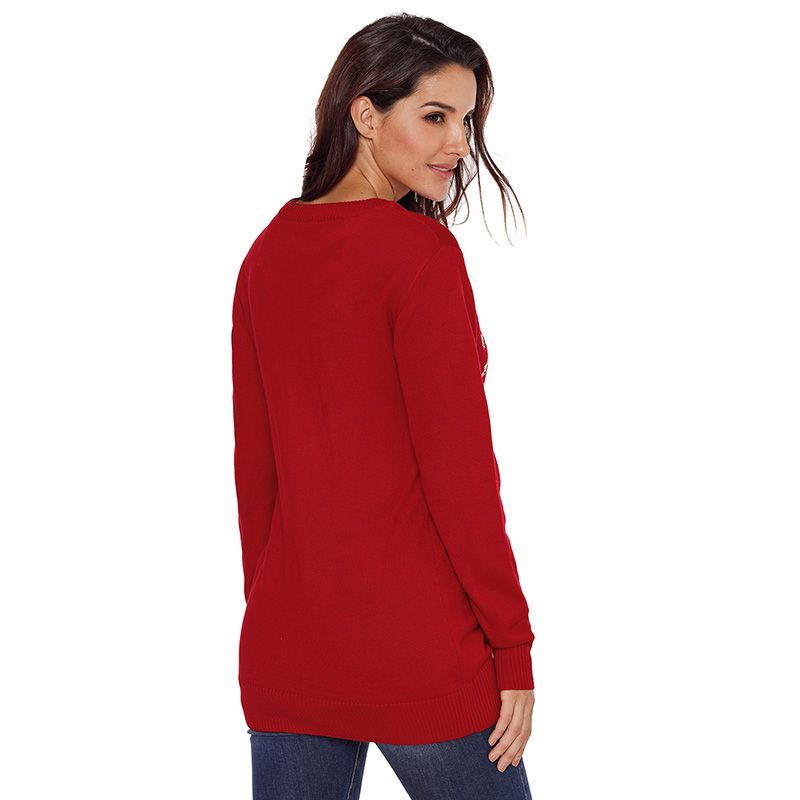 Acquistare Maglione Natalizio Rosso Con Paillettes Da Donna Maglione Di  Natale Rosso Maglione Nero A Maniche Lunghe Pullover Caldi Autunno  Primavera 2018 Abbigliamento Natalizio Economico | Consegna Veloce E  Qualità | It.Dhgate