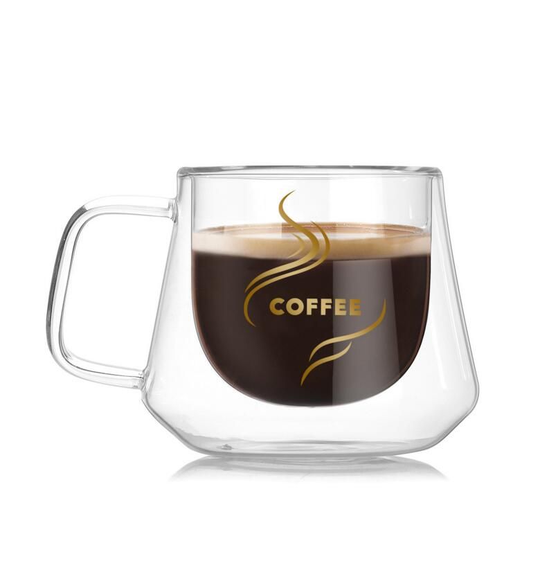Satın Al Yeni 200 ML Çift Katmanlar Cam Kahve Fincanı Çay Kupa El
