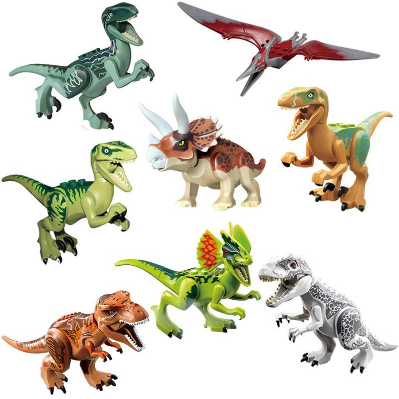 dinosaur building blocks set