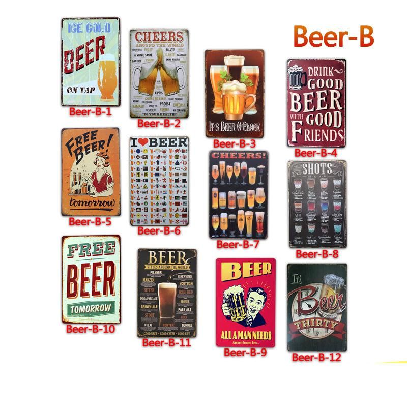 Discount BEER Tin Signs Metal Vintage Posters Old Wall Metal Plaque