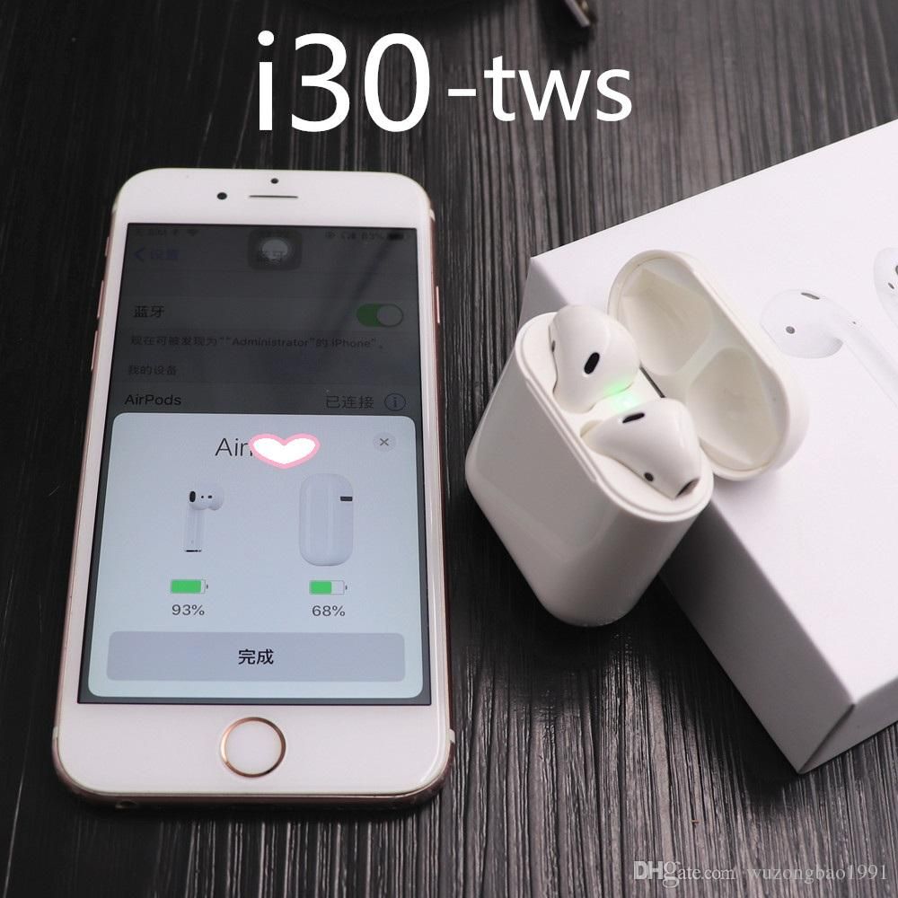 satin al i30tws pop up ayri kullanim kablosuz kulaklik kulaklik 6d super bas bluetooth 5 0 kulaklik i30 tws pk i20 i10 i10 w1 cip tl236 25