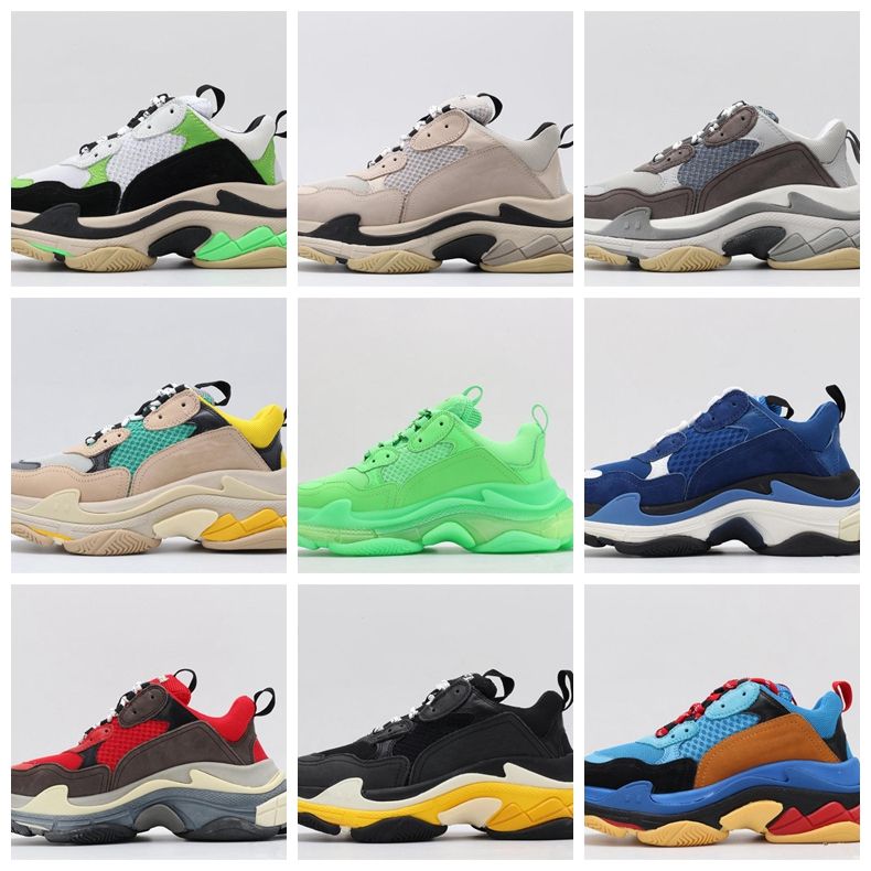 Melhor Balenciaga Verde Triplo S Sapatilha Homens Fluo Verde Sapatos  Casuais Mulheres Low Top Lacing Up Plataforma Sapato De Malha De Couro De  Luxo Clara Sole Sapatos Casuais A $882,11 | DHgate.Com
