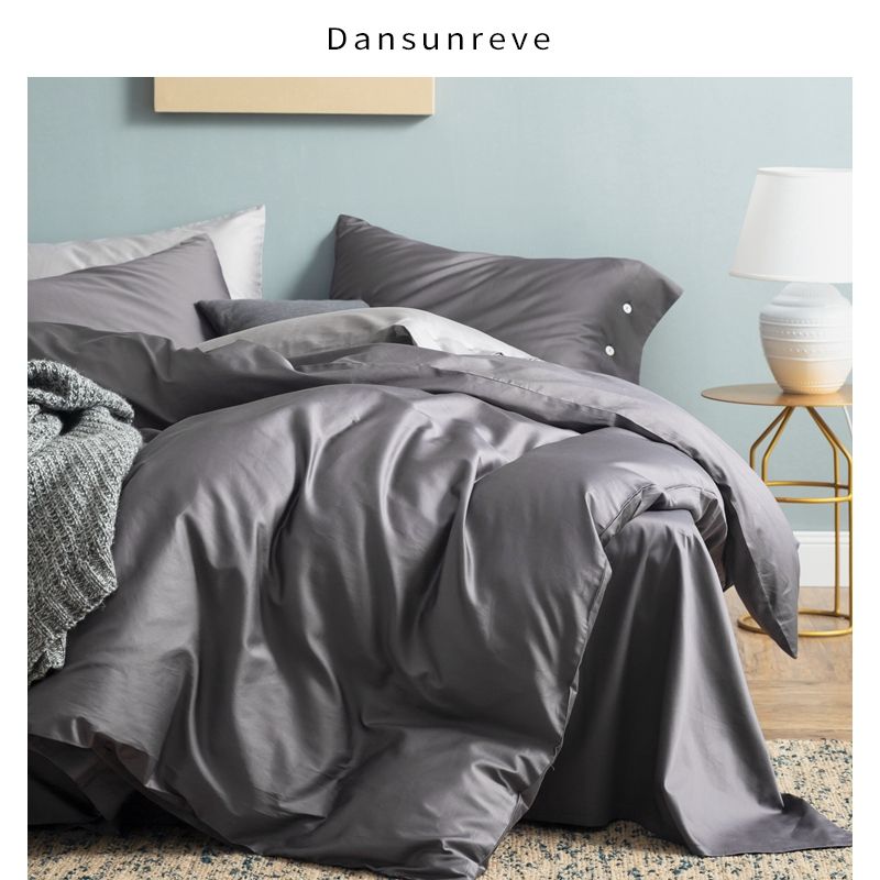 Dansunreve Long Staple Cotton King Size Bedding Set Bed Linen White Grey Purple Queen Sheets From Blithenice 90 20 Dhgate Com Staple Cotton King Size Bedding Set, Purple And Grey King Size Bedding