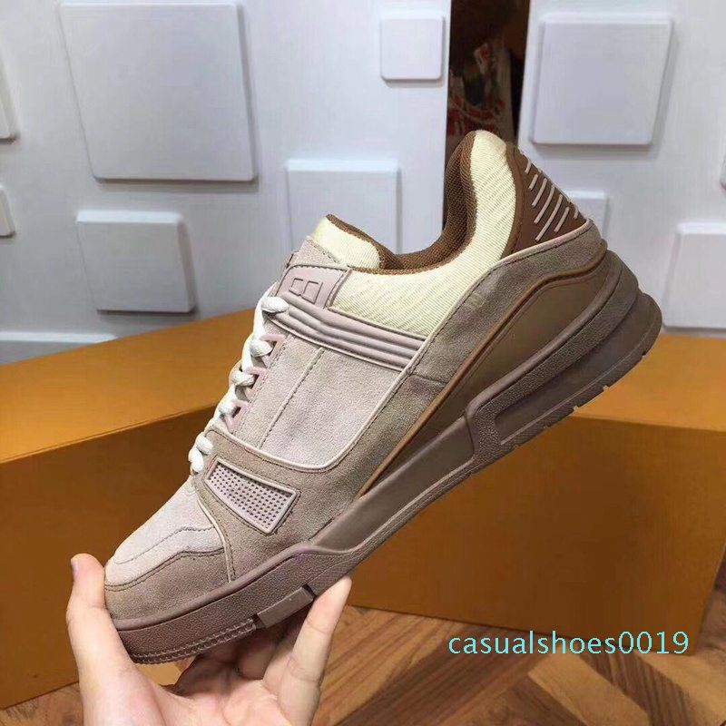 green platform trainers