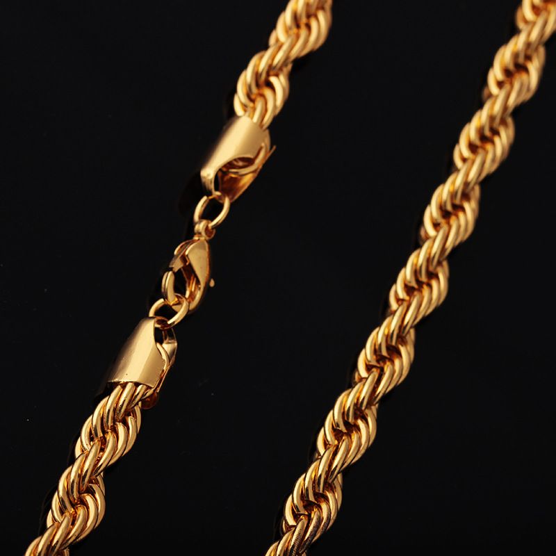 18K Gold Plated-24inch*5mm