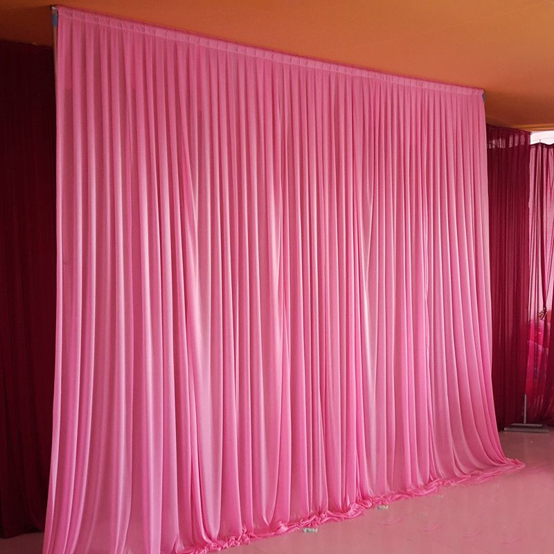 2019 10x10ft Ice Silk Elegant Wedding Backdrop Curtain Drape
