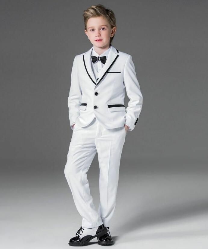 New Grey Boys Wedding Suits Kids Groom Tuxedos Children Suit Party Suits Blazers 