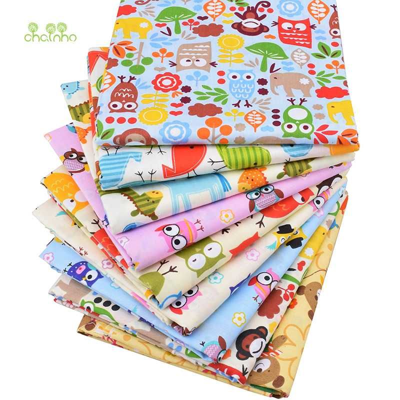 Fabric Chainho Cartoon Print Twill Cotton For DIY Quilting Sewing/Tissue Of  Baby&Children/Sheet,Pillow,Cushion,