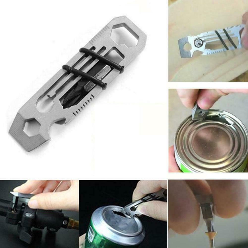Tiny Ratchet Multi Tool Key Chain 6 in 1 KeyChain Keyring Bottle Opener