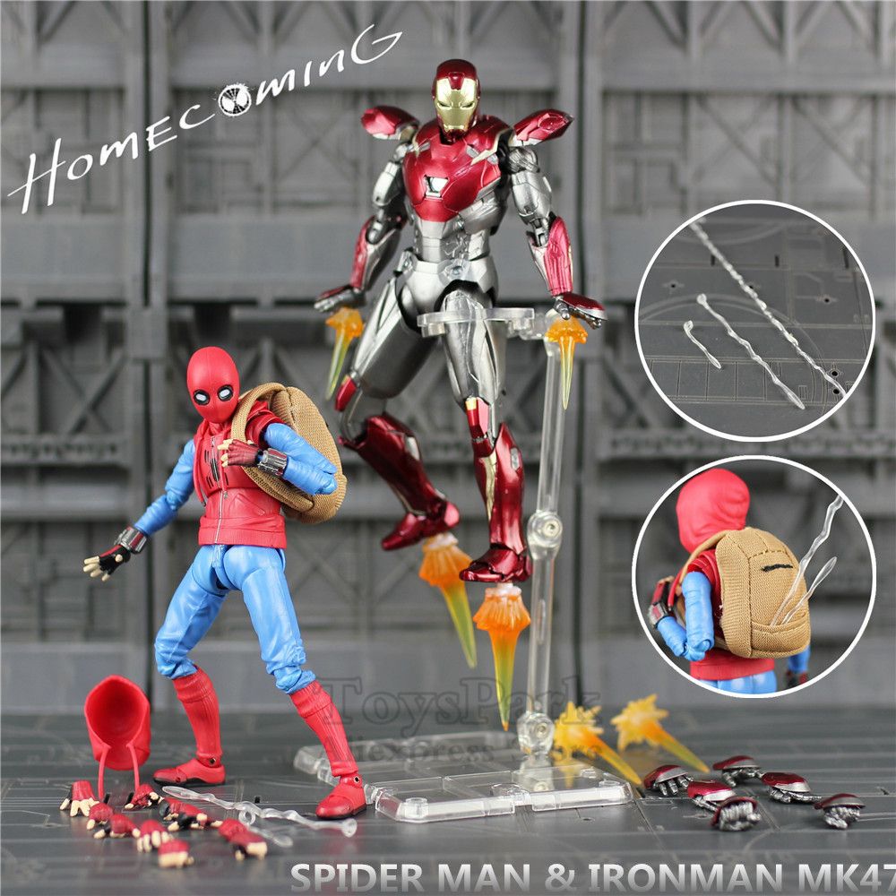 6/'/' S.H.Figuarts Iron Armor Spider-Man PVC Action Figure Toy Gift