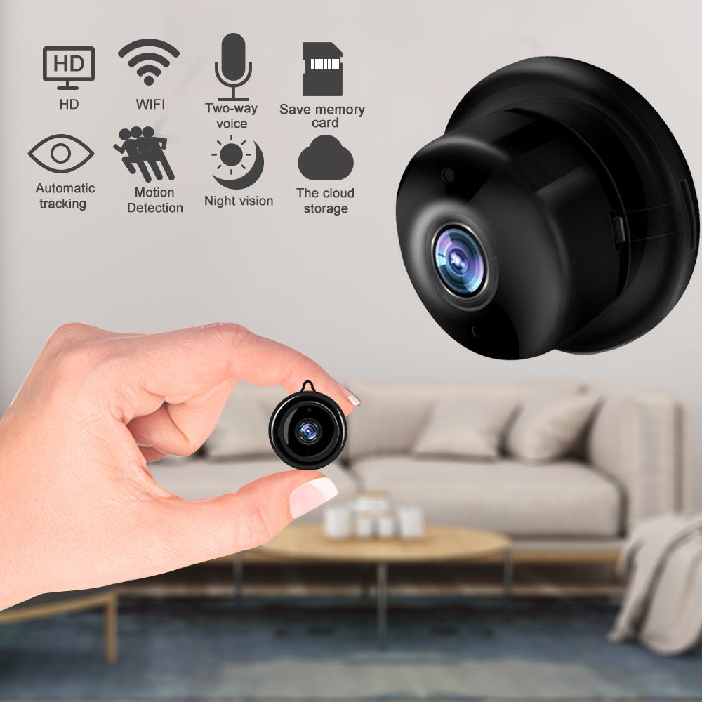 Trådlös Mini IP-kamera 1080p HD IR CCTV Infraröd Natt Vision Micro Camera Hem Säkerhet Övervakning WiFi Baby Monitor Camera