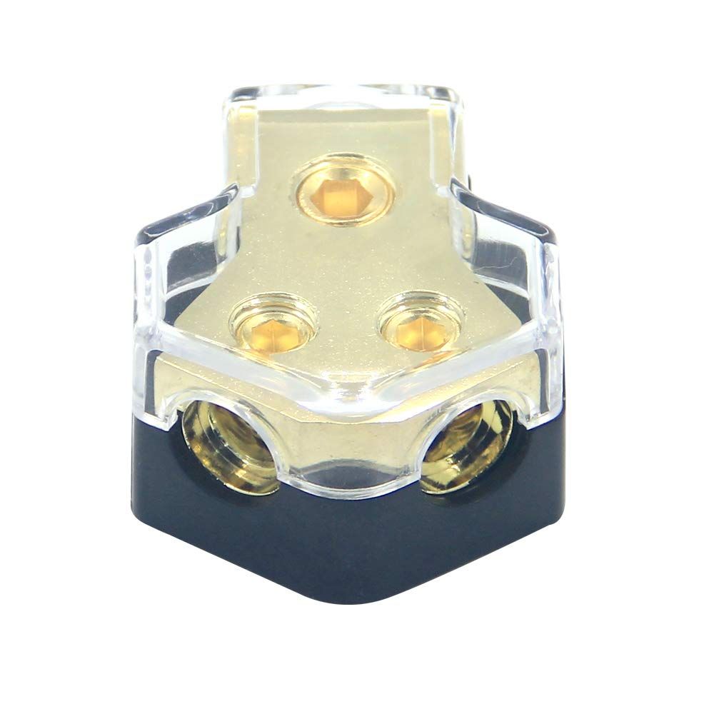 Car Audio Stereo Power Ground Wire Splitter Distribution Block 4-Way 4//8 GA