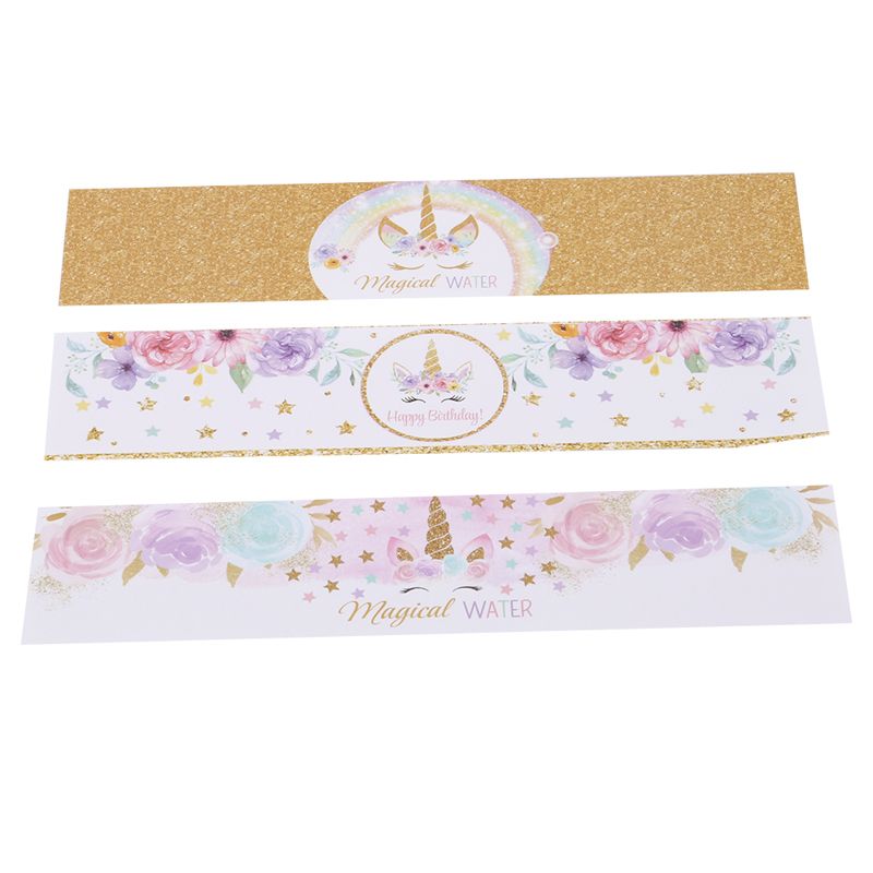 Acheter Pas Cher Autocollants De Bouteille De Licorne Baby Shower Licorne Fete Decoration Fete Danniversaire Fournitures De Licence Bouteille Autocollants Etiquette De Licence Du 3 09 Fr Dhgate