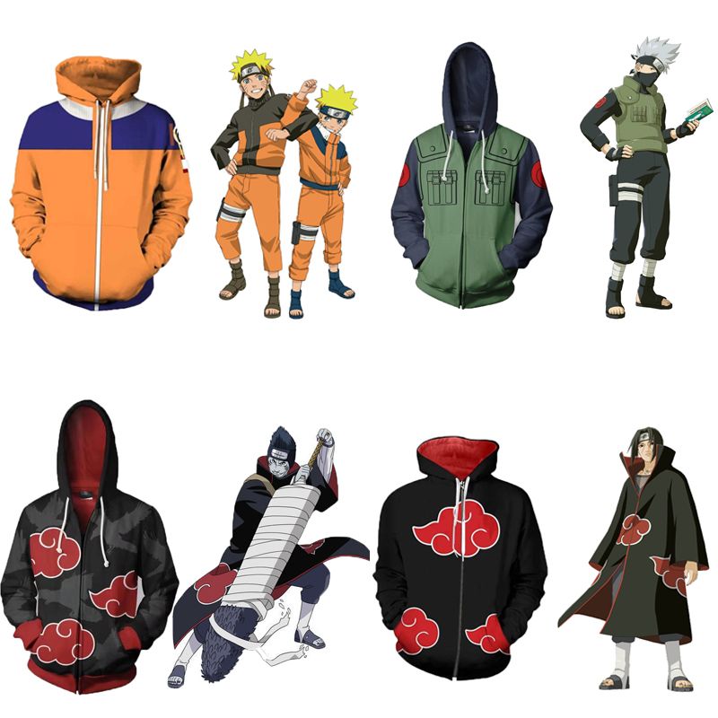 Compra Anime Japonés Naruto Cosplay Chaquetas De Ropa Trajes De Hombre  Hoodies Uzumaki Akatsuki Haruno Sakura Ropa Sombrero Barato | Entrega  Rápida Y Calidad | Es.Dhgate