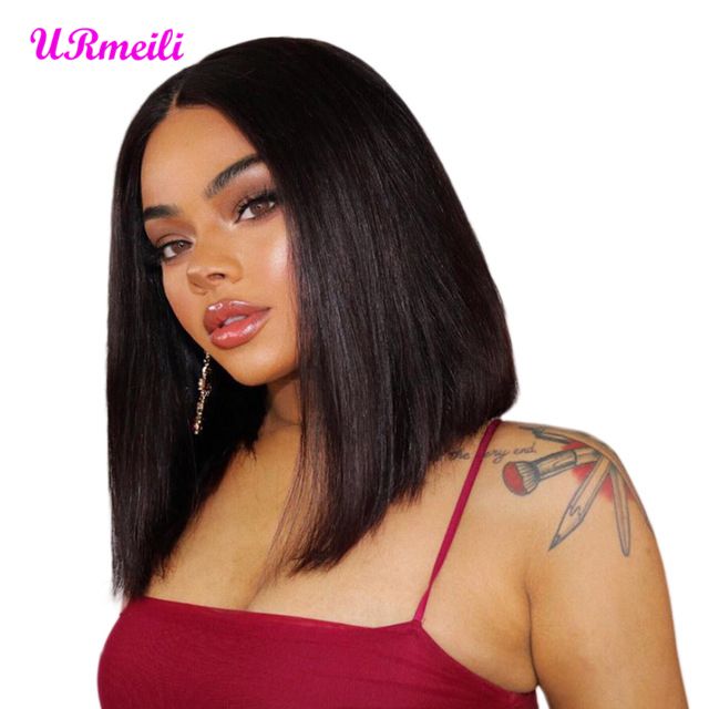 Human Hair Lace Front Bob Wigs Brazilian Straight Virgin Hair Ombre Short Human Hair Dhgate Alibaba Ombre Wigs For Black Woman 10 16 Inch Full Lace Virgin Hair Wigs Wigs And Hair