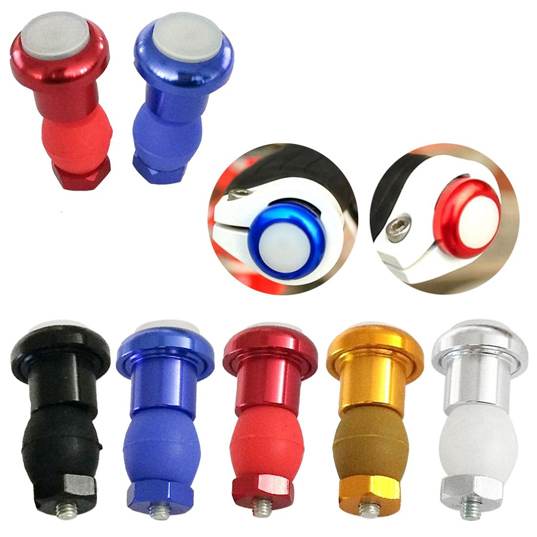 Las PC 1 bicicleta la manillar de la bici Tapas manillares modos