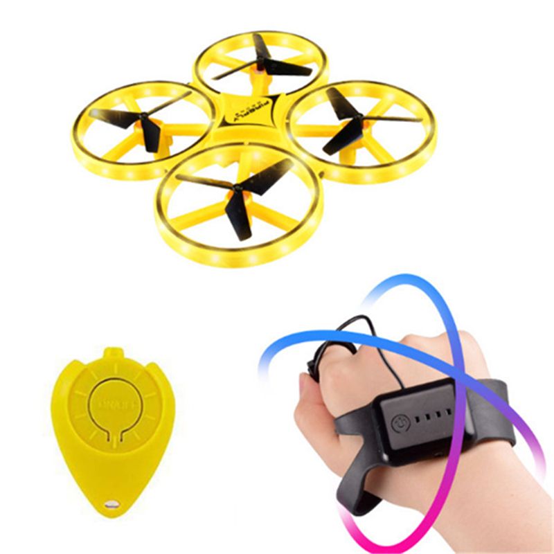 RC Drone Helicopter Wrist Watch Infrared Induction Hand Control