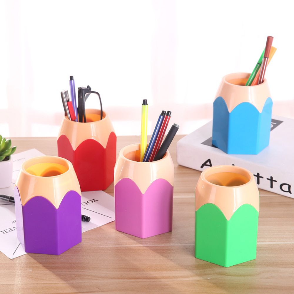 2020 Pen Vase Pencil Storage Box Makeup Brush Holder Stationery